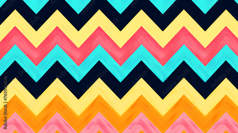 Zigzag pattern on wallpaper texture Zigzag pattern on wallpaper texture