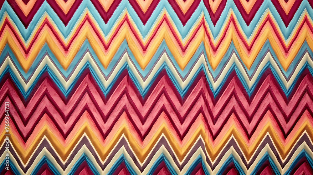 Zigzag pattern on wallpaper texture Zigzag pattern on wallpaper texture