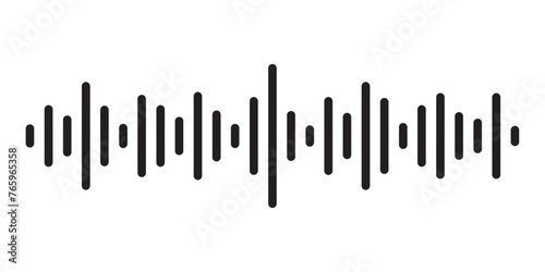 audio wave vector illustration