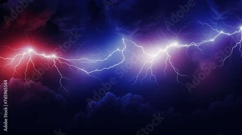 A flash of lightning flashed across the night sky