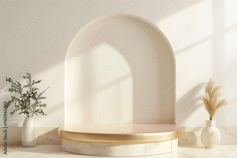 Minimal style podium with for product display Minimal style podium with for product display