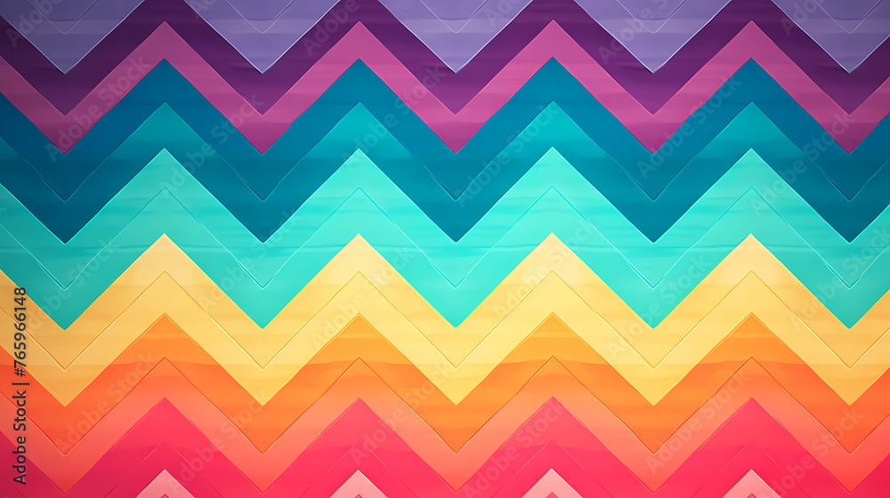 Vibrant chevron pattern on background Vibrant chevron pattern on background