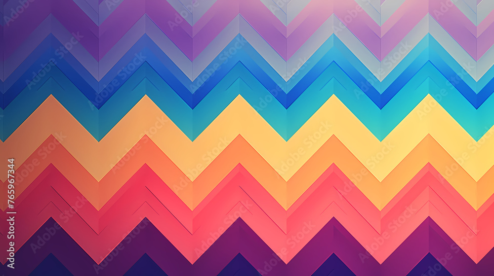 Vibrant chevron pattern on background Vibrant chevron pattern on background