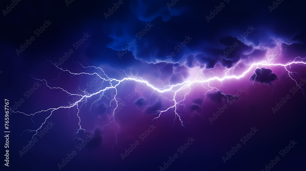 A flash of lightning flashed across the night sky A flash of lightning flashed across the night sky