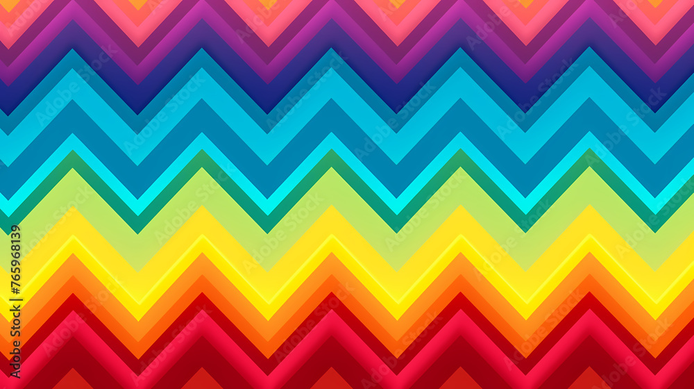 Obraz premium Vibrant chevron pattern on background