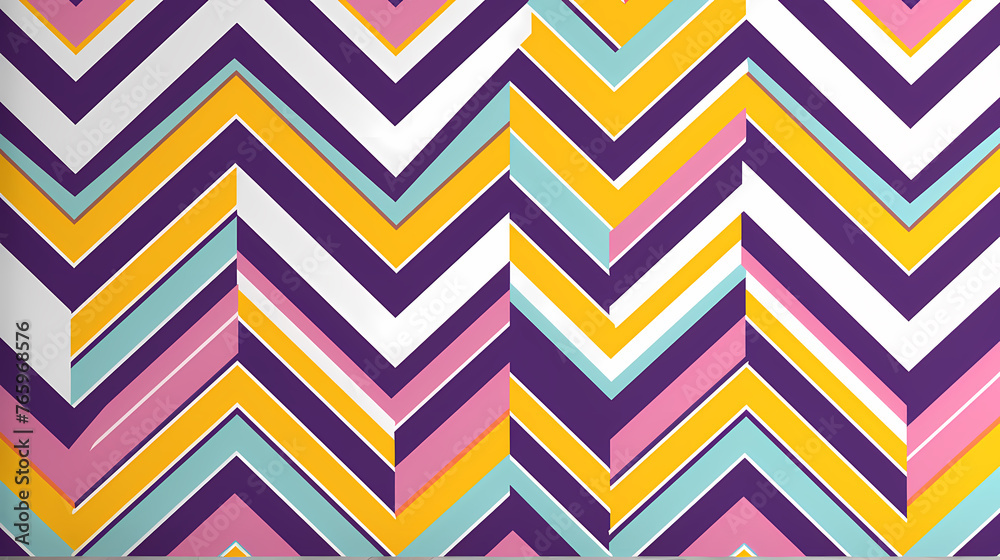 Vibrant chevron pattern on background Vibrant chevron pattern on background