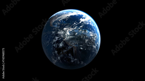 3D rendering of the Earth from space