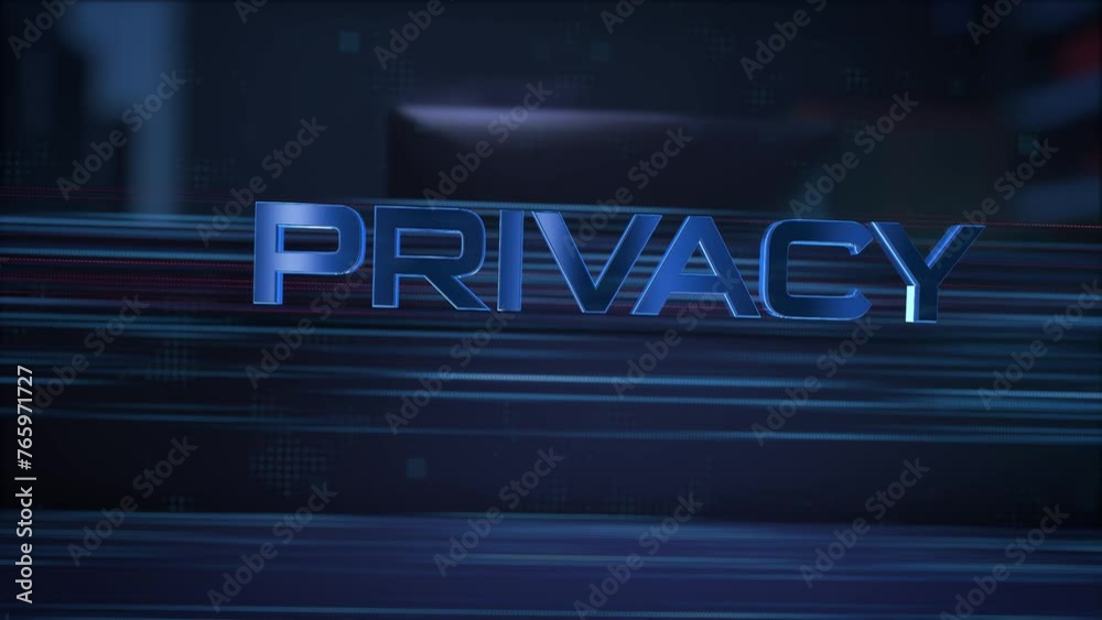 Privacy. Businessman using a computer in a dark room. 3d rendering. 4K. 60fps Privacy. Businessman using a computer in a dark room. 3d rendering. 4K. 60fps