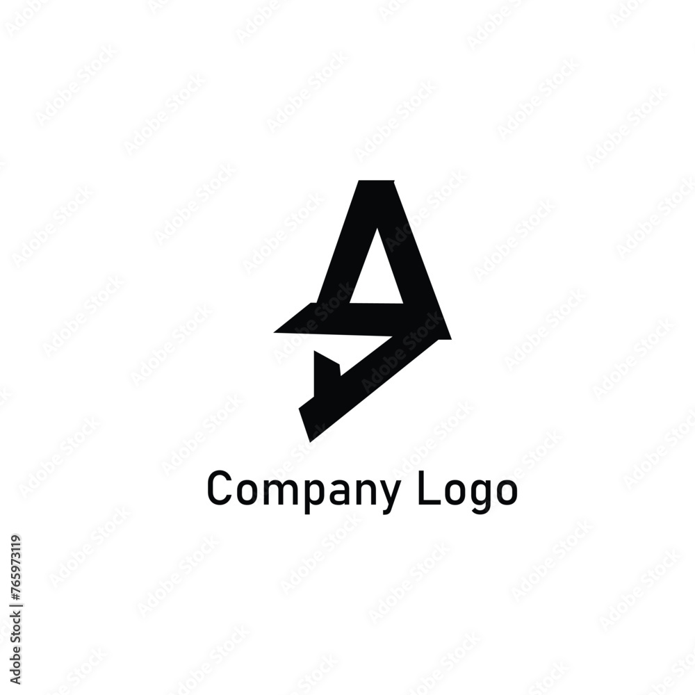 Simple illustration logo for financial company. Simple illustration logo for financial company.