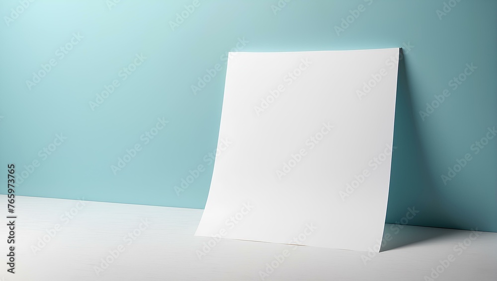 blank paper on the wall, copy space, space for text and design blank paper on the wall, copy space, space for text and design