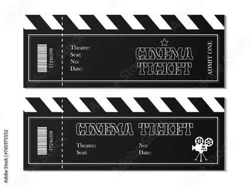 Cinema ticket template design
