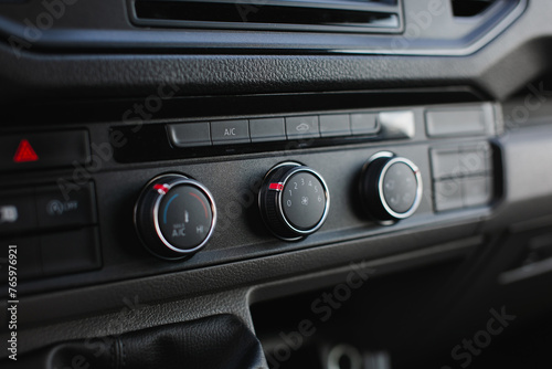 climate control buttons close up