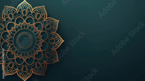 Abstract Ornament Border with Arabic Influence