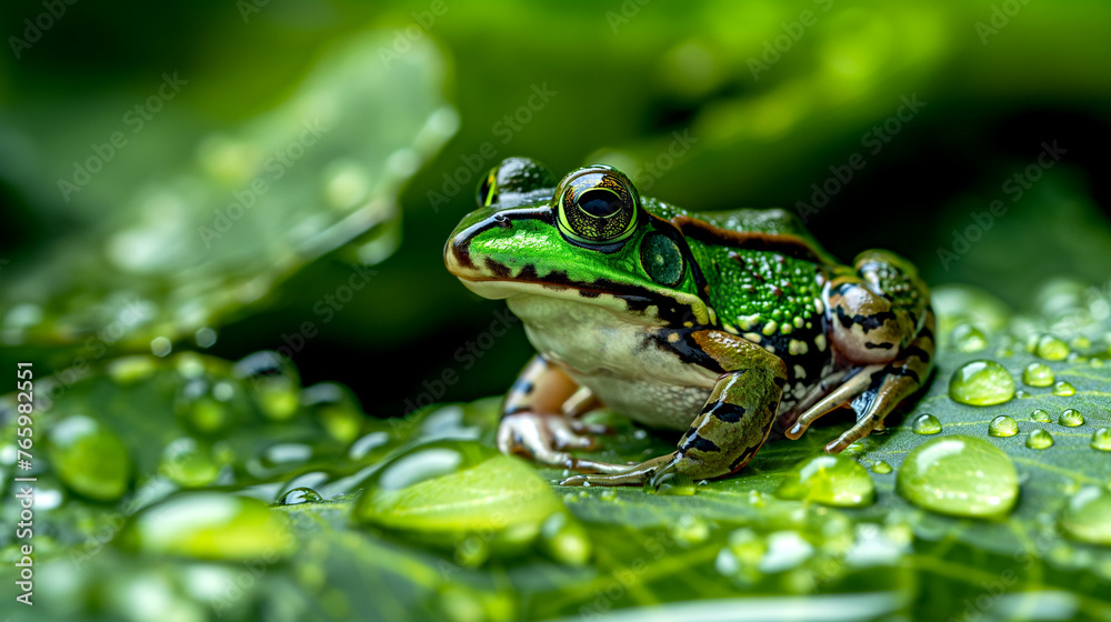 Frog on the Grass Frog on the Grass