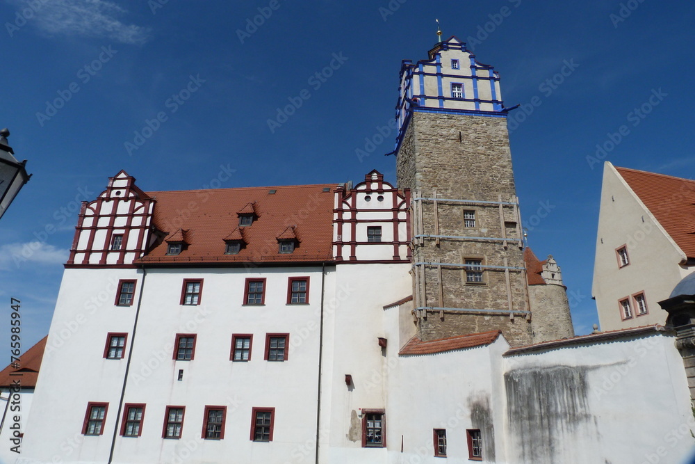 Obraz premium Schloss in Bernburg an der Saale in Sachsen-Anhalt