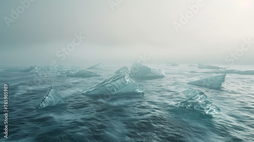 Climate Change Impact: Melting Icebergs © Digital_Dreamer