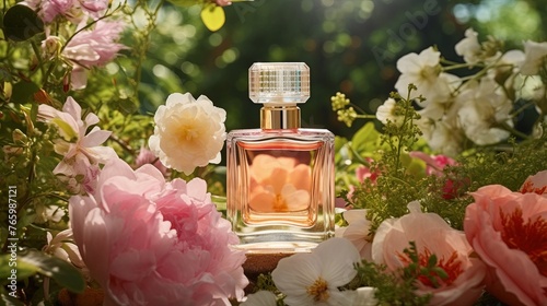 Still Life photography perfume bottle mockup