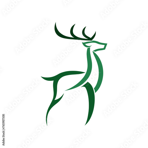 Deer logo  Represents grace  agility  and gentleness  embodying a serene and natural brand identity.