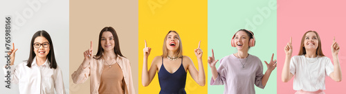 Collage of girls with raise...