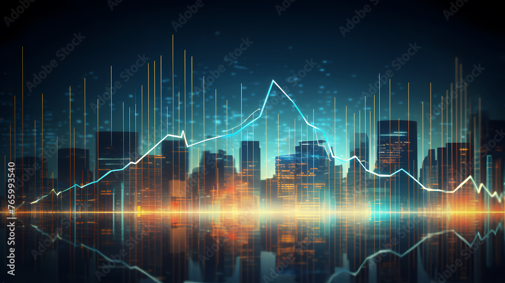 Stock market abstract background, economic and infographic concept Stock market abstract background, economic and infographic concept