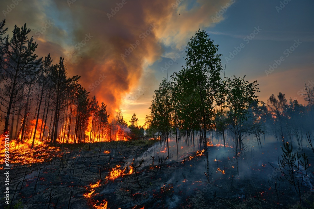 fire in the forest fire in the forest