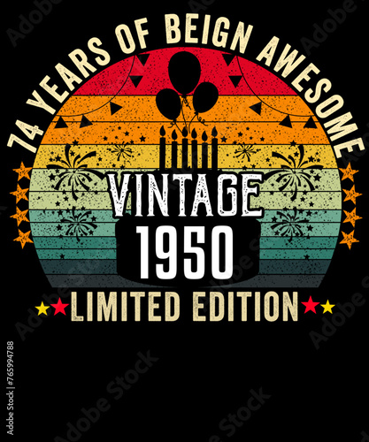 Vintage birthday svg Template Editabel, vintage birthday svg, birthday sublimation PNG 