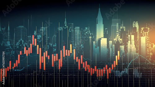 Finance concept background, economic and infographic concept © ma