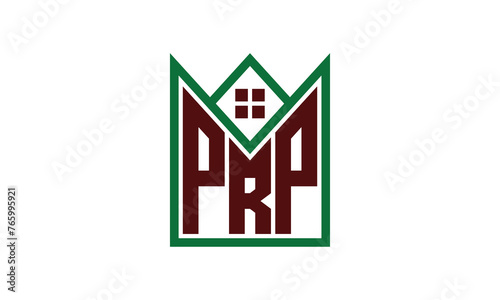 PRP initial letter builders real estate logo design vector. construction, housing, home marker, property, building, apartment, flat, compartment, business, corporate, house rent, rental, commercial