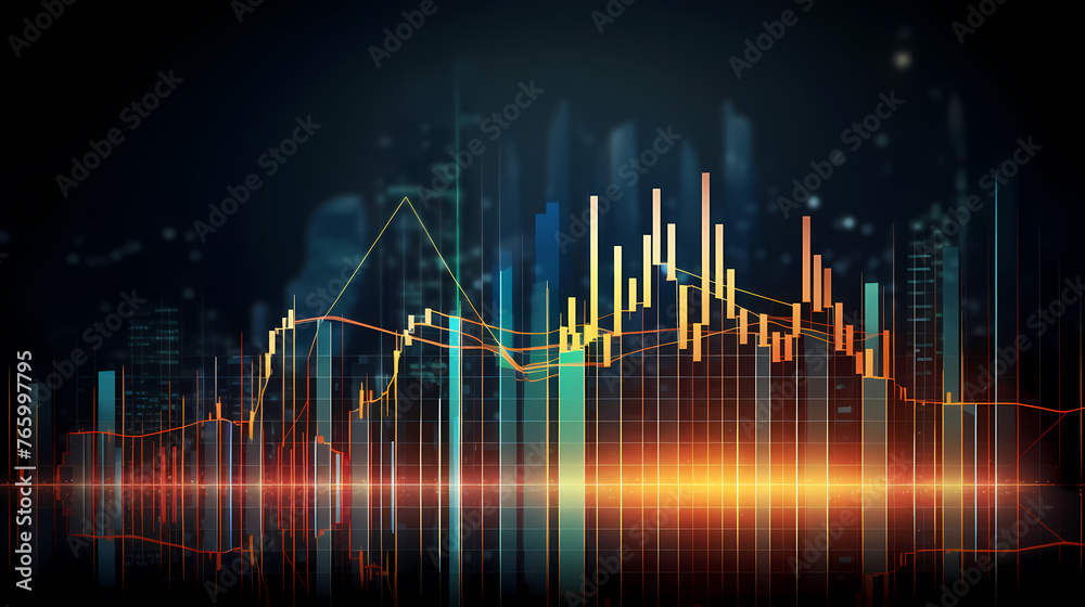 Background image for exchange trading chart