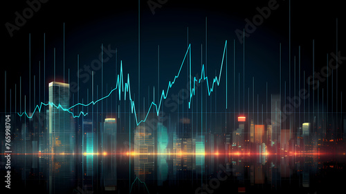Background image for exchange trading chart