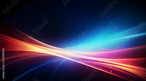 Abstract colorful waves and lines background for design and presentations