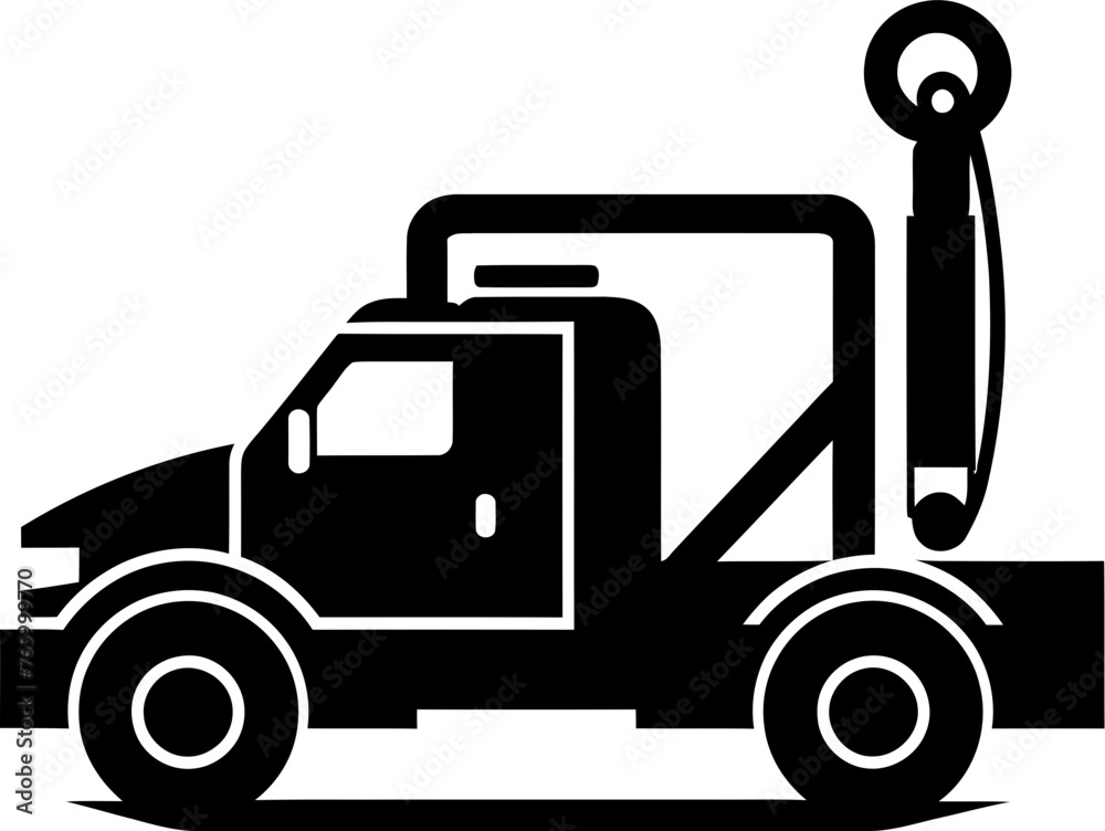Tow Truck Vector Illustration Masterful Representation of Support
