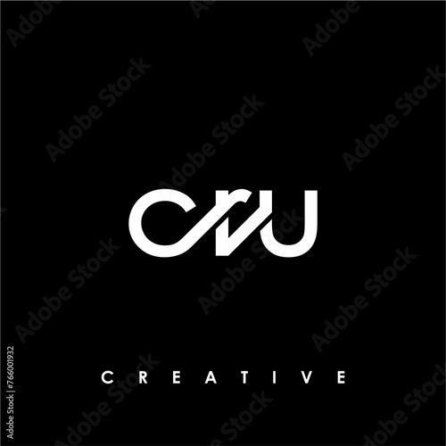 CRU Letter Initial Logo Design Template Vector Illustration