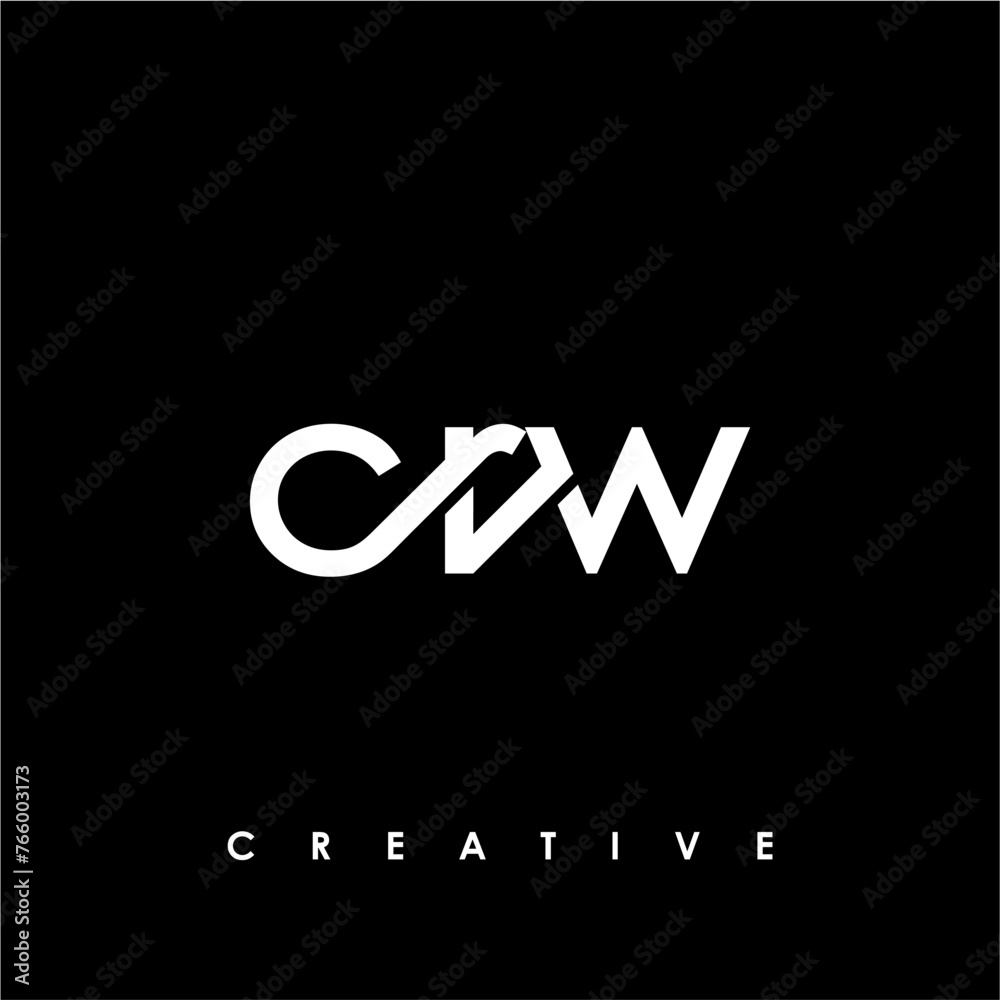 CRW Letter Initial Logo Design Template Vector Illustration CRW Letter Initial Logo Design Template Vector Illustration