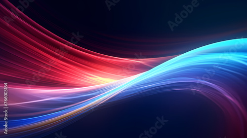 Abstract geometric background  technical lines background and light effects  3D rendering