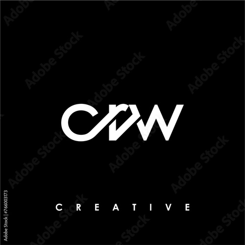 CRW Letter Initial Logo Design Template Vector Illustration
