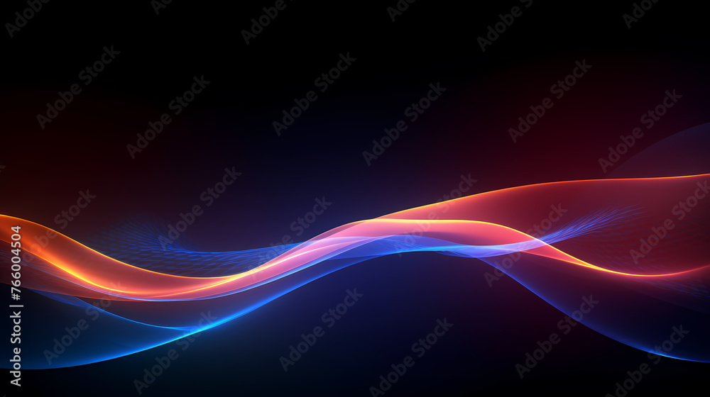 Fototapeta premium Technology abstract line background and light effect, technology sense background