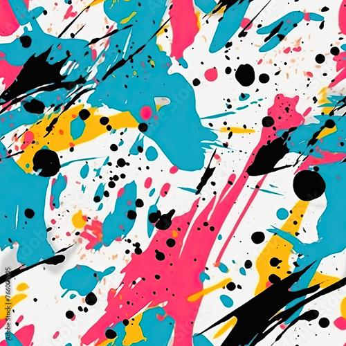 Abstract Splatters Seamless Patterns