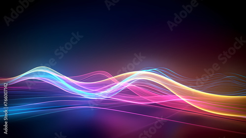 Technology abstract line background and light effect, technology sense background