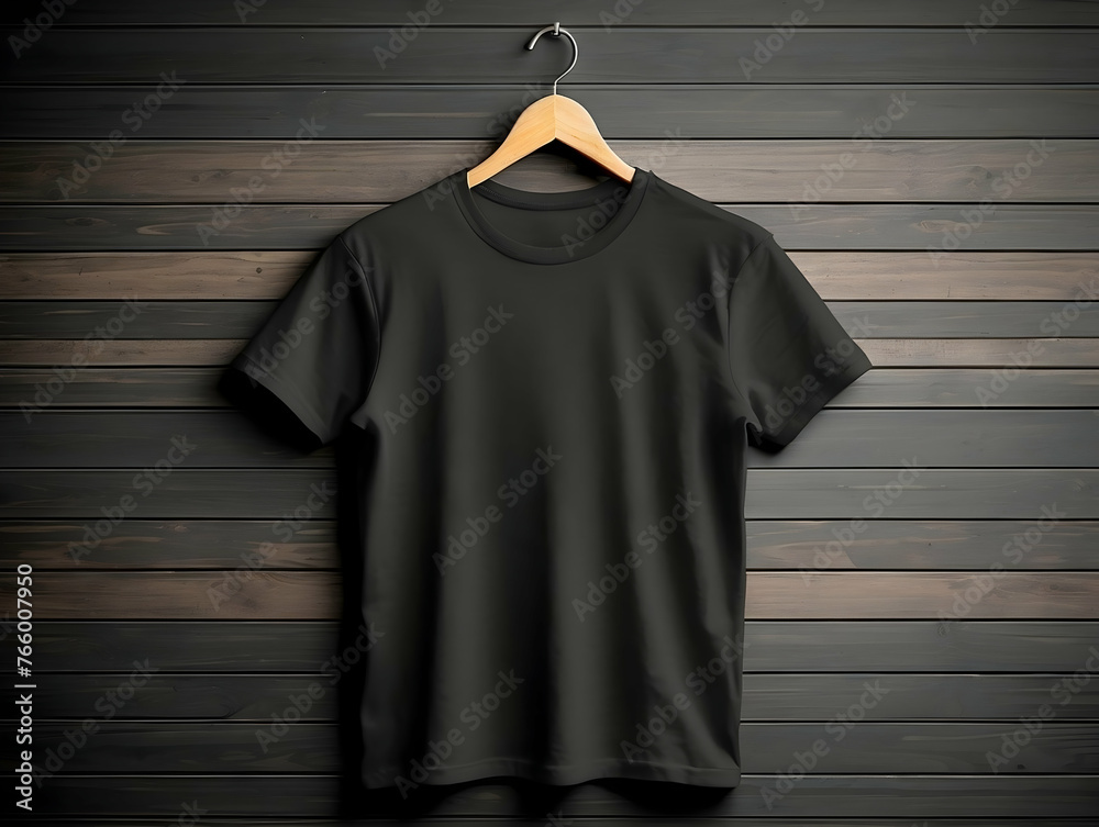 Black T-Shirt Mockup Black T-Shirt Mockup