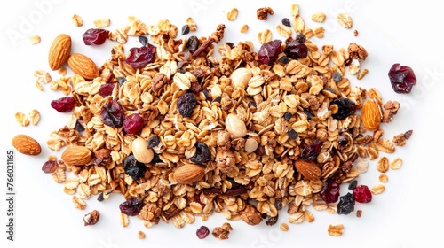 Tasty and healthy cereal made with lightly toasted muesli or granola for breakfast.