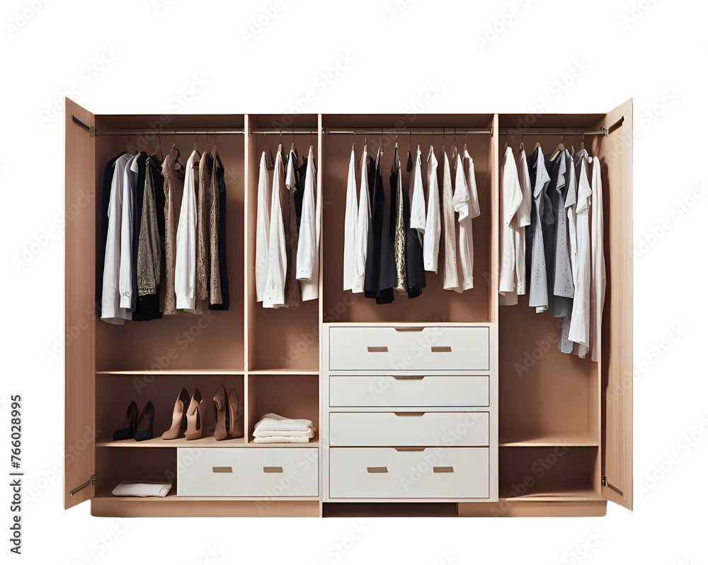 wardrobe isolated on white/transparent background, cut out