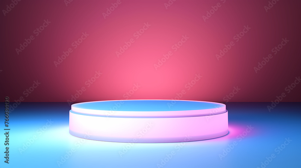 Simple round marble podium Simple round marble podium