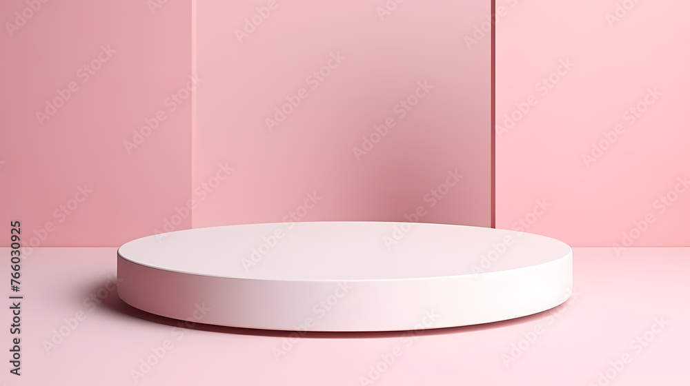 Simple round marble podium