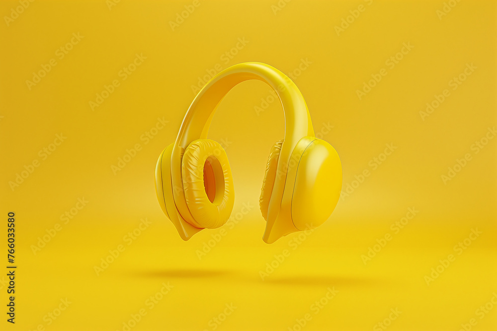 Obraz premium banana shaped earphones