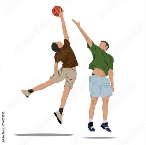 Men Playing Basket Ball