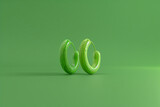 cucumber shaped stud earring