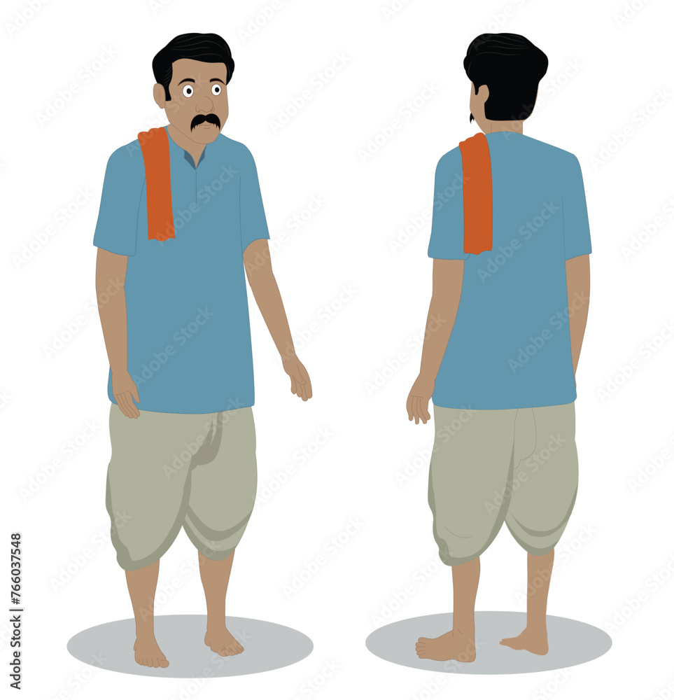 poor farmer cartoon character design vector illustration poor farmer cartoon character design vector illustration