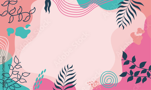 cute abstract minimalis flat colorful backound