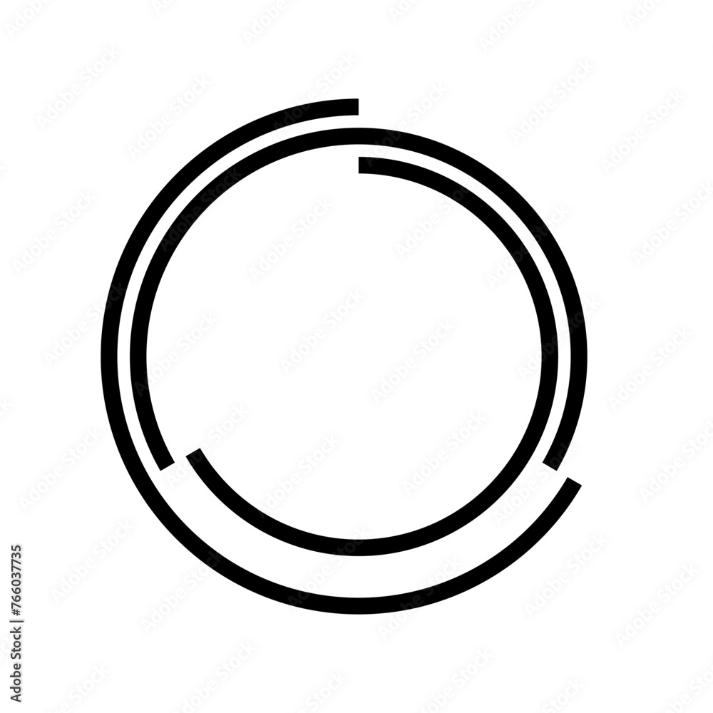 Circle with 3 element color icon Circle with 3 element color icon